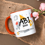 Bedruckte Tasse mit Spruch - Abi - Personalisiert mit Namen