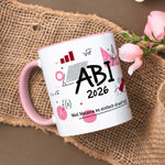 Bedruckte Tasse mit Spruch - Abi - Personalisiert mit Namen