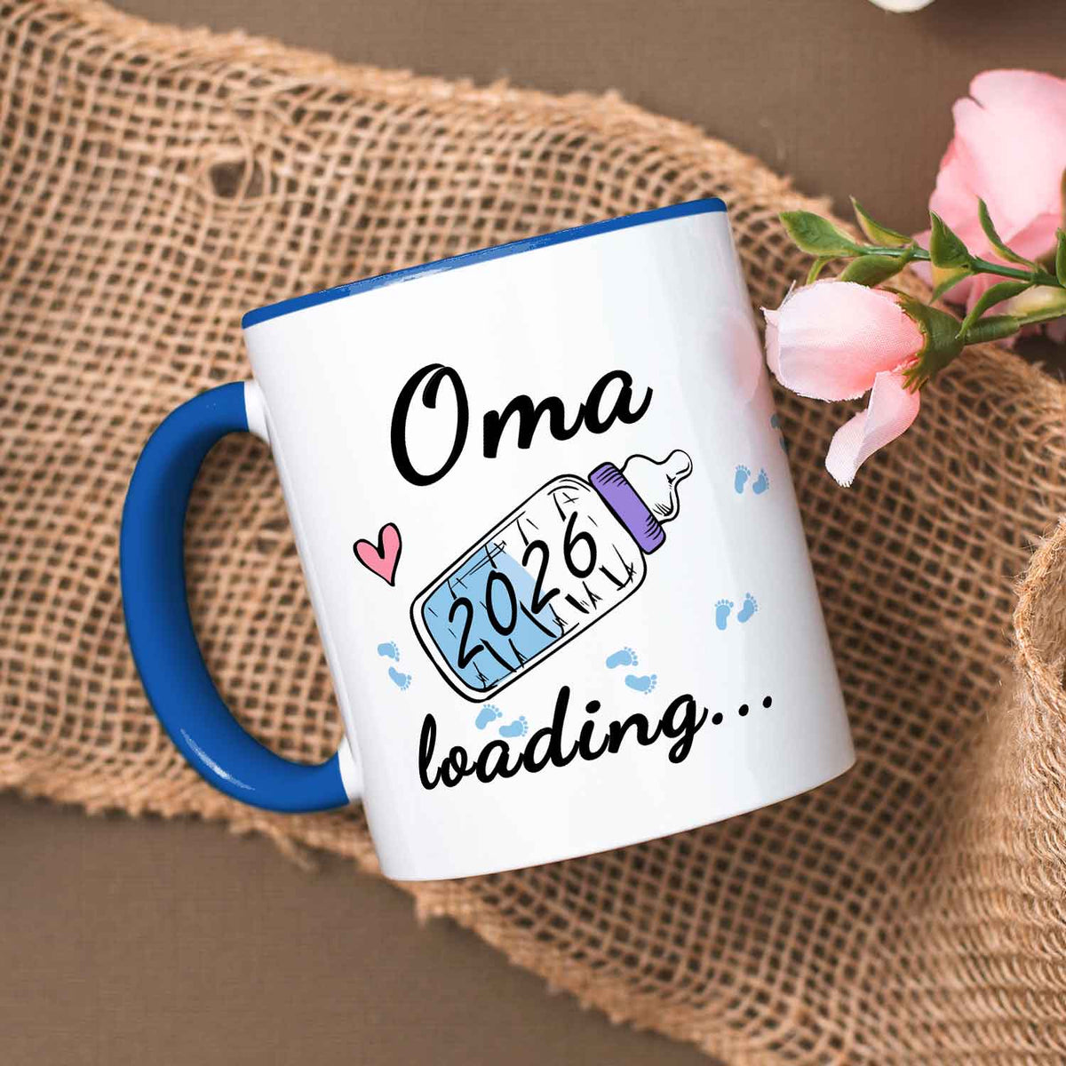 Bedruckte Tasse mit Spruch - Baby Loading in versch. Varianten