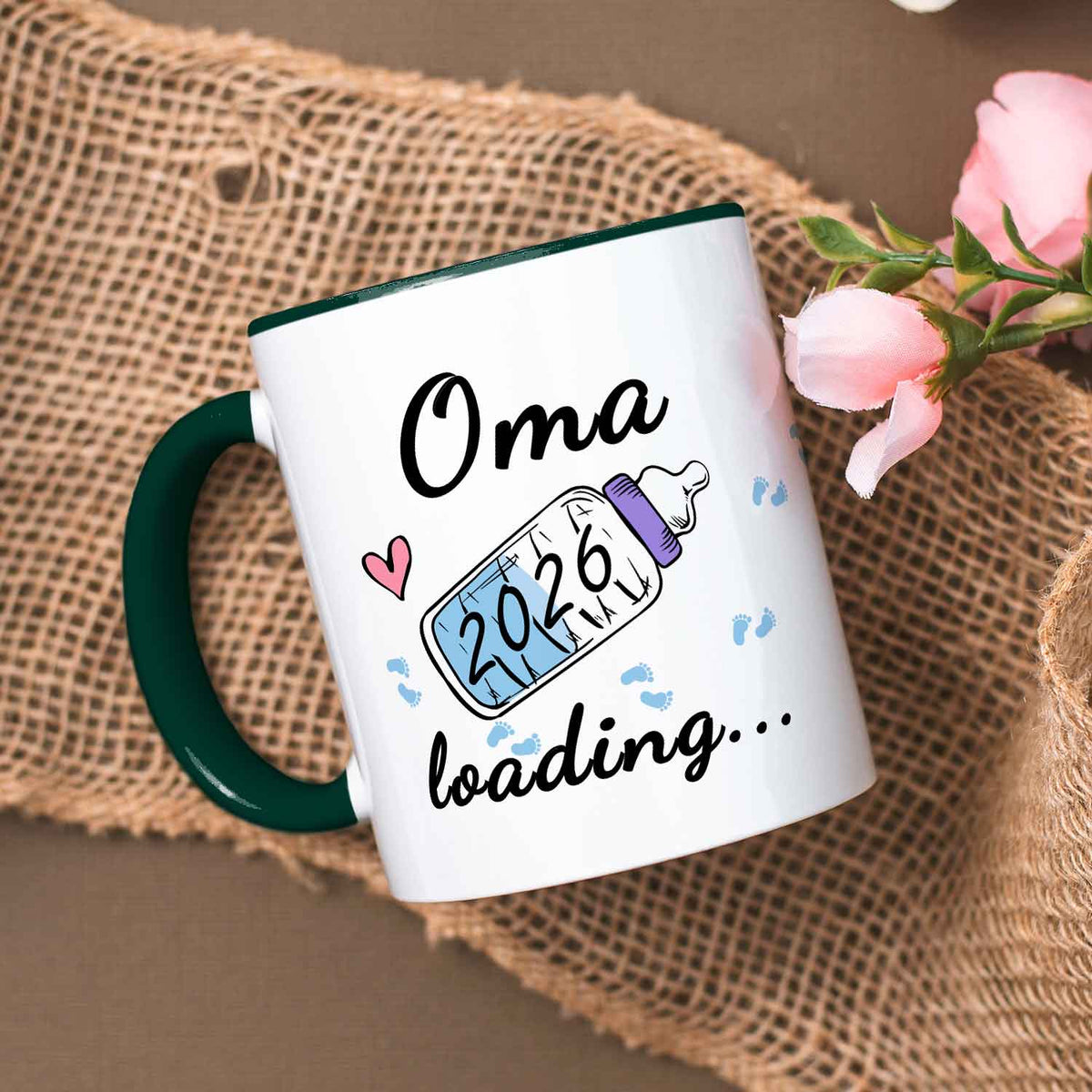 Bedruckte Tasse mit Spruch - Baby Loading in versch. Varianten