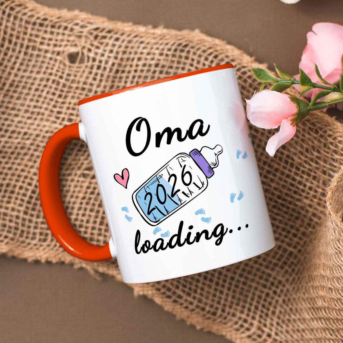 Bedruckte Tasse mit Spruch - Baby Loading in versch. Varianten