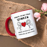 Bedruckte Tasse mit Spruch - Deine Fürze stinken