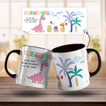 Bedruckte Tasse mit Spruch "Erziehersaurus"