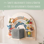 Toniebox Regal für Kinderzimmer - Regenbogen - Personalisiert mit Namen