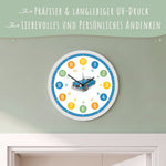 Wanduhr Kinder Auto - mit UV Druck