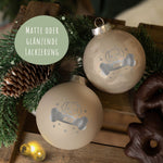 Gravierte Weihnachtskugel - Haustier - Hund & Katze