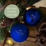 Gravierte Weihnachtskugel - Paar verliebt
