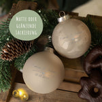 Gravierte Weihnachtskugel - Wedding Love