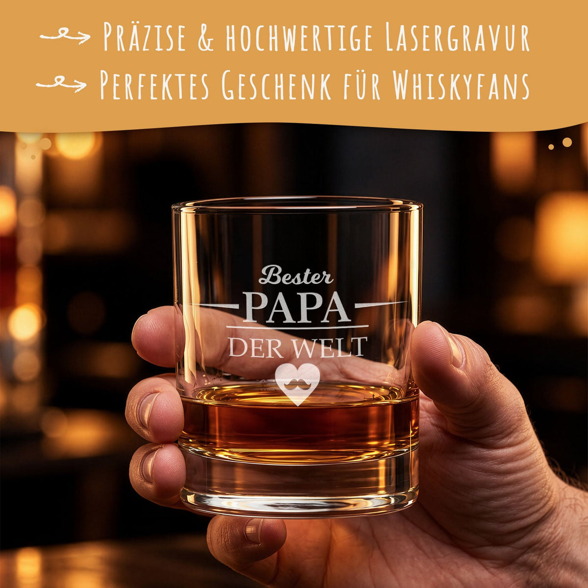 Leonardo Whiskyglas mit Gravur "Bester Papa der Welt"