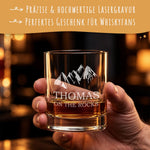 Leonardo Whiskygläser mit Gravur - "On the Rocks" im Set mit 0,5l Karaffe