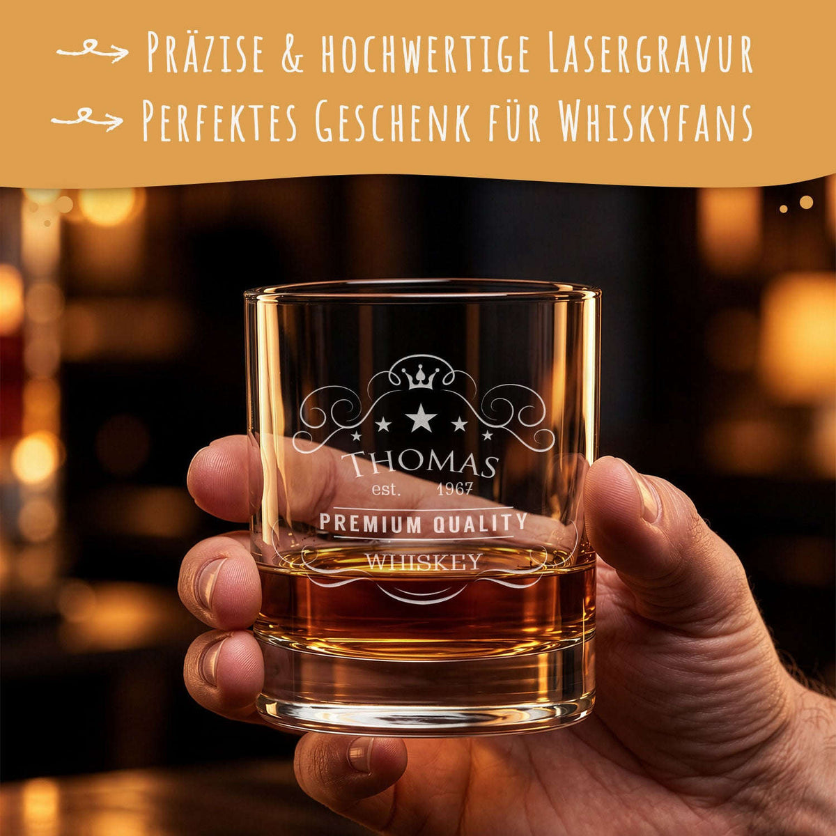 Leonardo Whiskyglas Premium Quality mit Gravur
