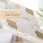 Puremetics Seifenablage aus Travertinstein – Naturstein Seifenschale mit Korkfüßen