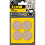 Scotch® Extra weiche Filzpads, selbsthaftend, beige