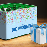 DIY Bierkasten Banderole mit 24 Deckelaufklebern - Karneval