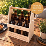 Bierträger aus Holz für 6 Flaschen