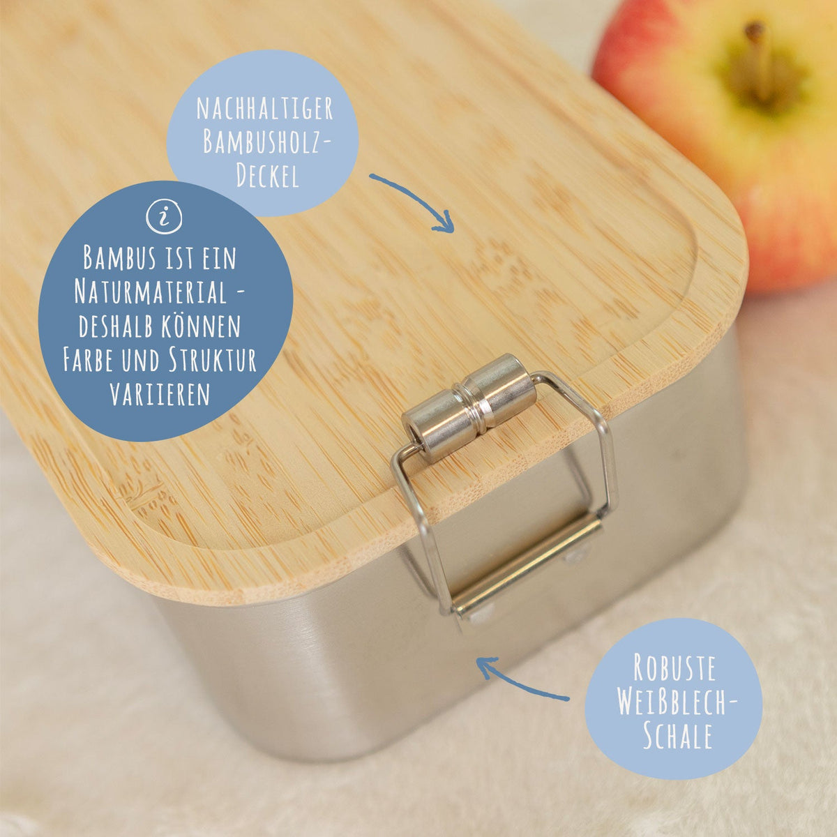 Brotdose mit graviertem Deckel für Kinder im "Tiergruppe" Design