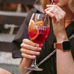 Stölzle Lausitz Weinglas mit Gravur "Holy Aperoli" mit Namen