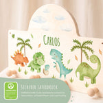 Personalisierte Garderobe fürs Kinderzimmer - Dino