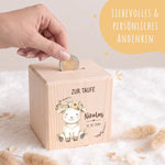 Spardose aus Holz - Tiere