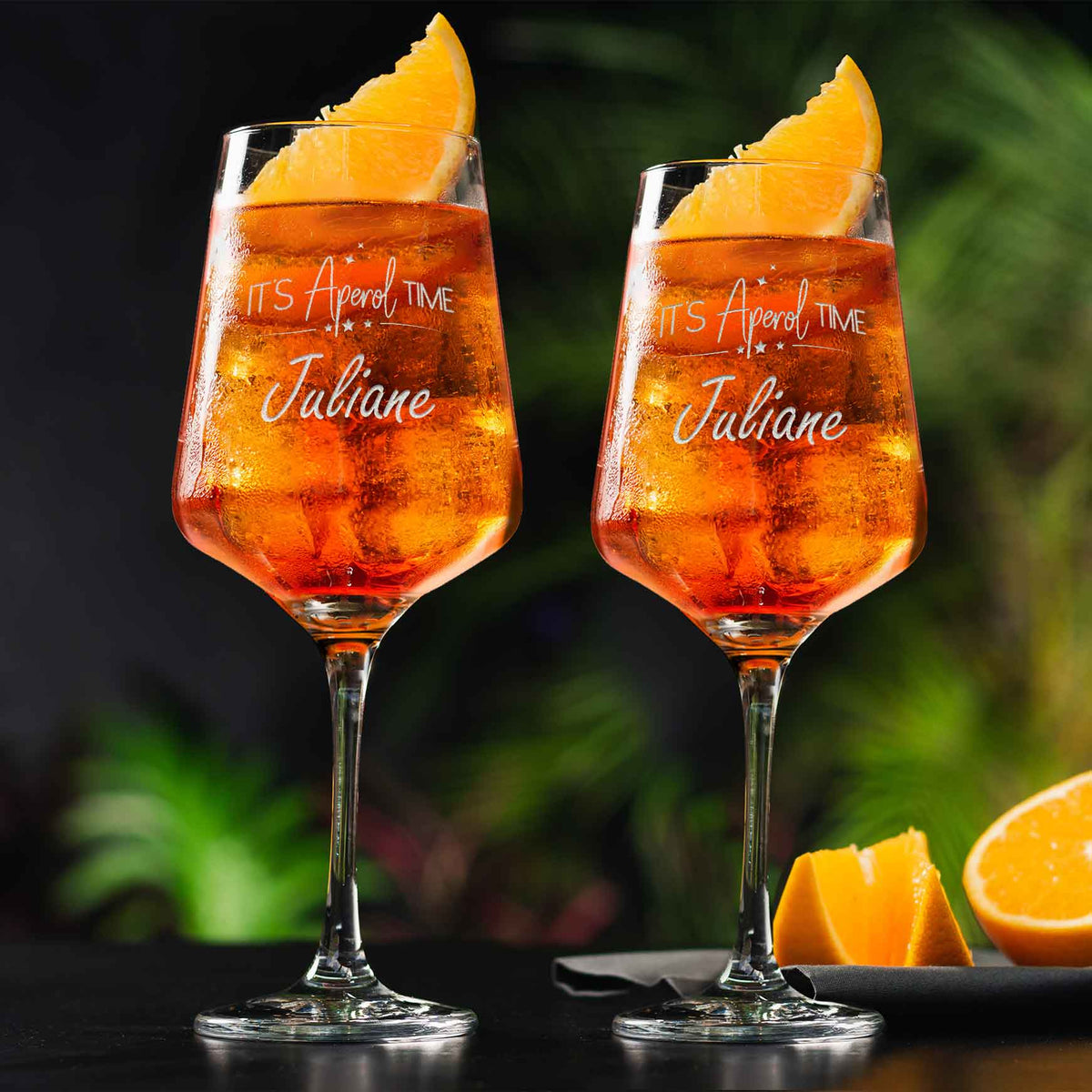 Stölzle Lausitz Weinglas mit Gravur - "It's Aperol Time" mit Wunschname