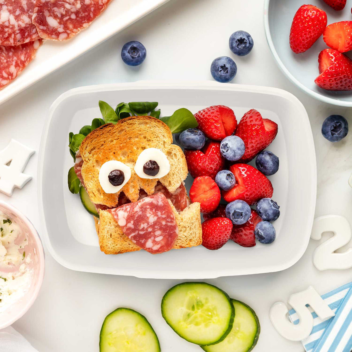 Bedruckte Lunchbox für Kinder - Polizei