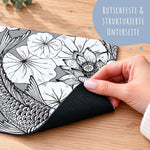Bedrucktes Mousepad im Koi Design