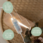 Kinder LED Nachtlicht mit Sockel aus Holz - "Waldfreunde"