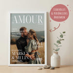 Personalisiertes Poster - Love Magazine - Personalisiertes Geschenk mit Foto