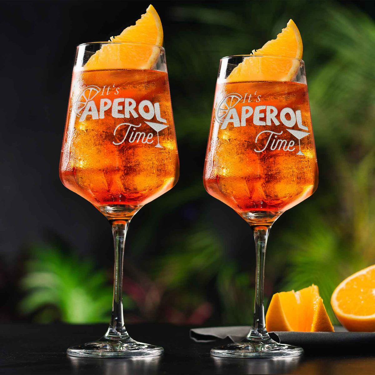 Stölzle Lausitz Weinglas mit Gravur "It's Aperol Time" Design