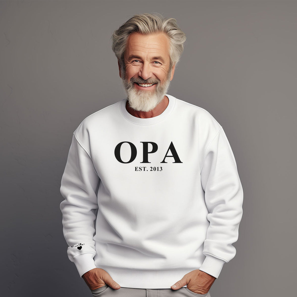 Personalisiertes Sweatshirt - Schriftzug