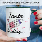 Bedruckte Tasse mit Spruch - Baby Loading in versch. Varianten