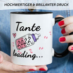 Bedruckte Tasse mit Spruch - Baby Loading in versch. Varianten