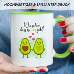 Bedruckte Tasse mit Spruch - Avocado Love