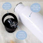 Bedruckte Trinkflasche aus Edelstahl - Drache