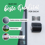Graviertes Edelstahl Türschild