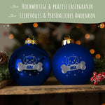 Gravierte Weihnachtskugel - Haustier - Hund & Katze