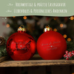 Gravierte Weihnachtskugel - Wedding Love
