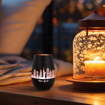 Deko Windlicht aus Glas mit Gravur - Skyline New York