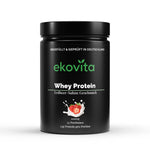 Premium Whey Protein Erdbeere – ekovita | Laborgeprüftes Protein