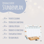 Personalisierter Stundenplan - Regenbogen mit Namen