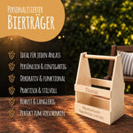 Bierträger aus Holz für 6 Flaschen