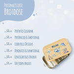 Brotdose mit Deckel für Kinder mit UV-Druck im "Taucher" Design