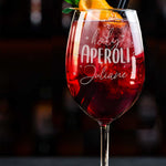 Stölzle Lausitz Weinglas mit Gravur "Holy Aperoli" mit Namen