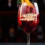 Stölzle Lausitz Weinglas mit UV-Druck - Feelin Spritzy mit Name