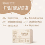 Erinnerungskiste mit Gravur für Babys