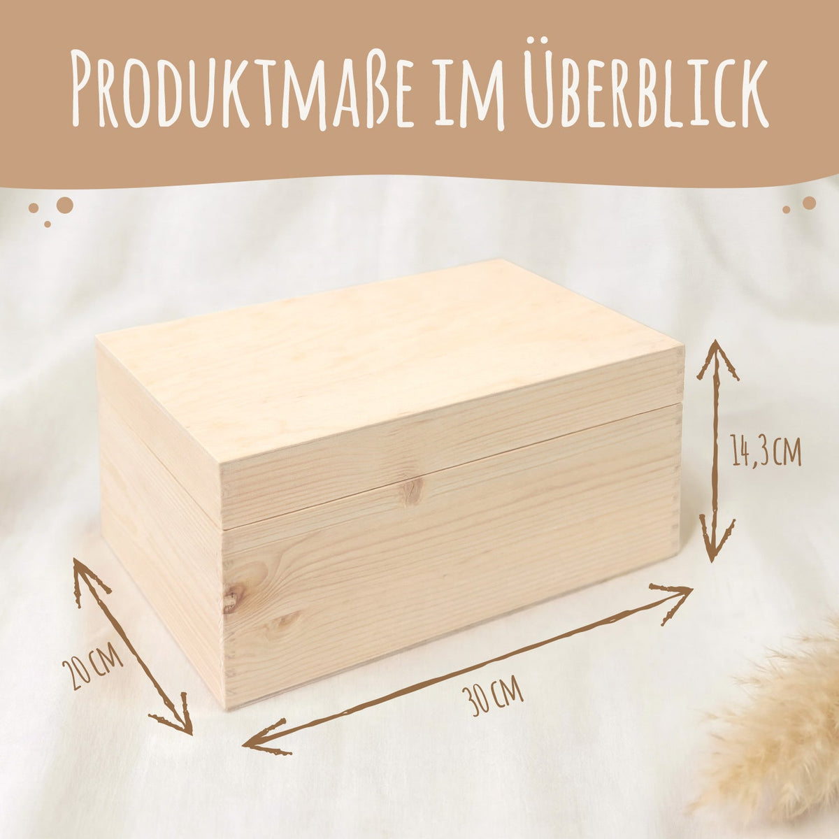 Erinnerungskiste mit Gravur für Babys