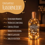 Flaschenlicht mit LED-Lichterkette und Gravur "Superheld Papa"