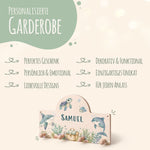 Personalisierte Garderobe fürs Kinderzimmer - See