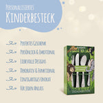 Personalisiertes Kinderbesteck - 4-teiliges Besteckset mit Name für Kinder Namma Markt