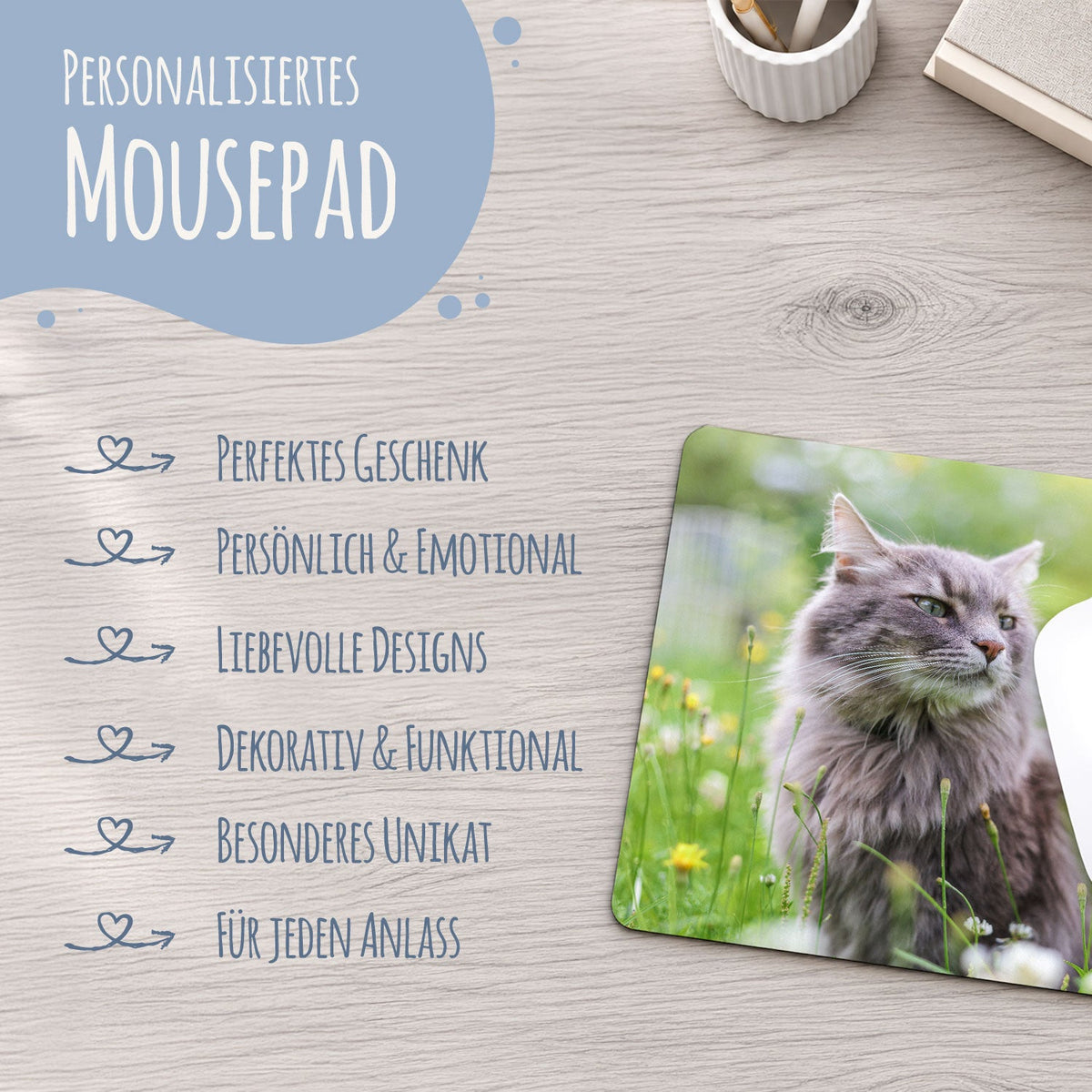 Bedrucktes Mousepad mit eigenem Foto